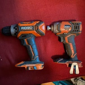 ridgid drill and impact with charger just